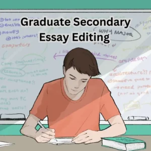 Graduate Secondary Essay Editing (3 Edits) – 1 University