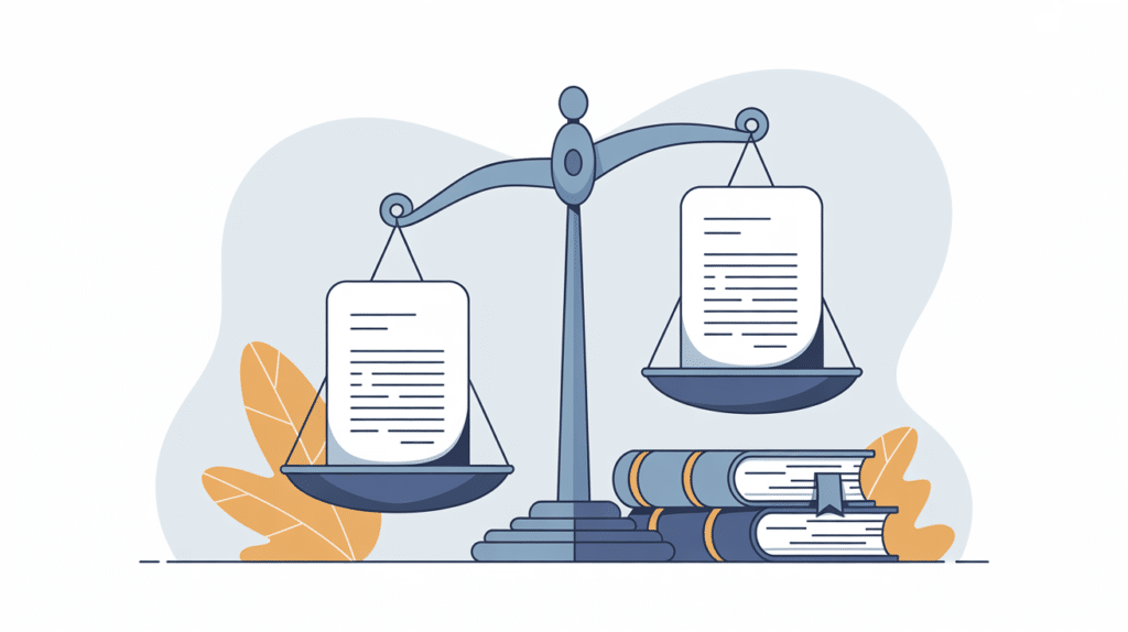 Illustration: weighing a bought essay against edited work of your own