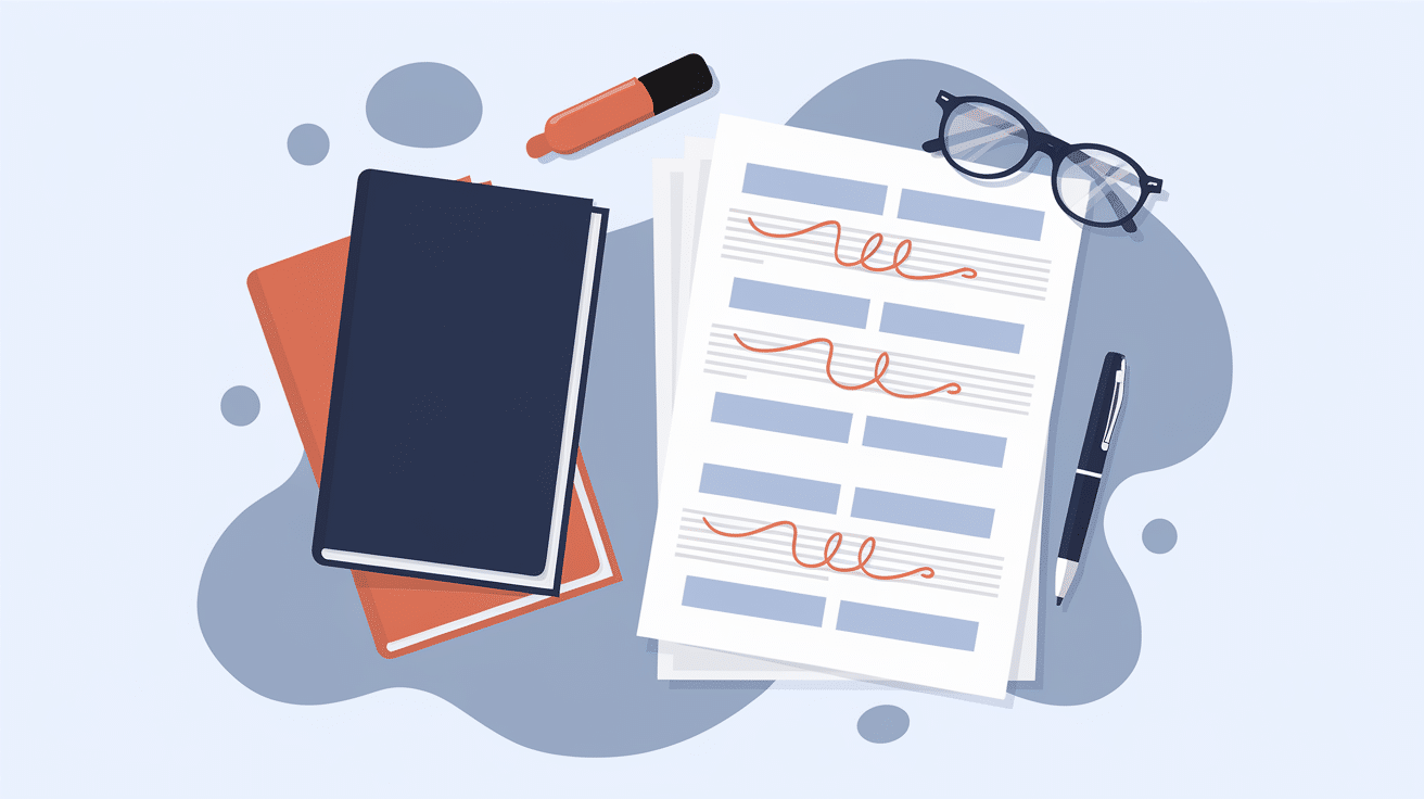 Annotated law school personal statement draft with editing marks