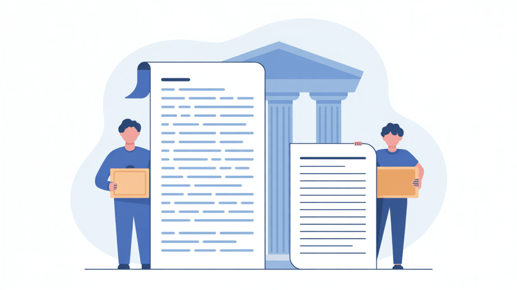 Illustration: a long statement compared against a short one