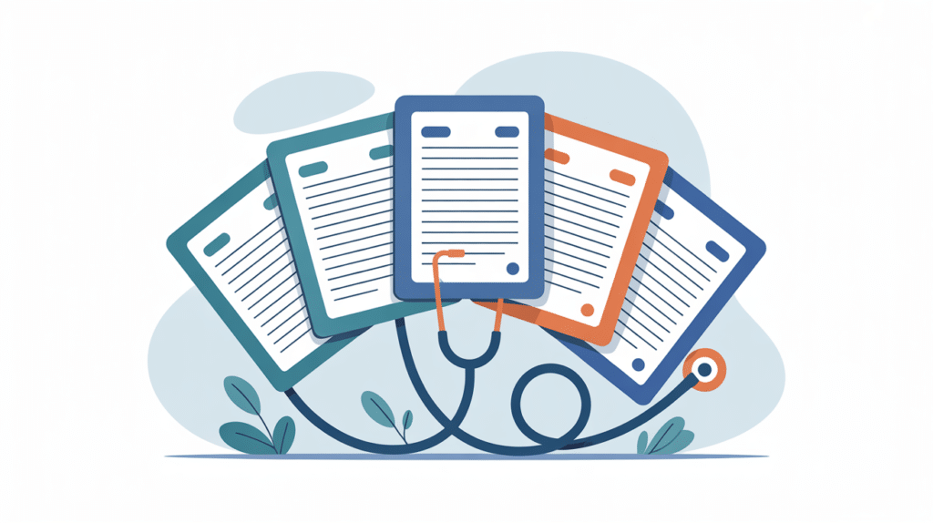 Illustration: four model PA personal statement excerpts side by side