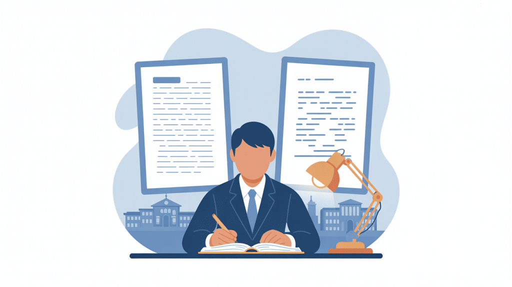 Illustration: weighing the personal story against the academic record