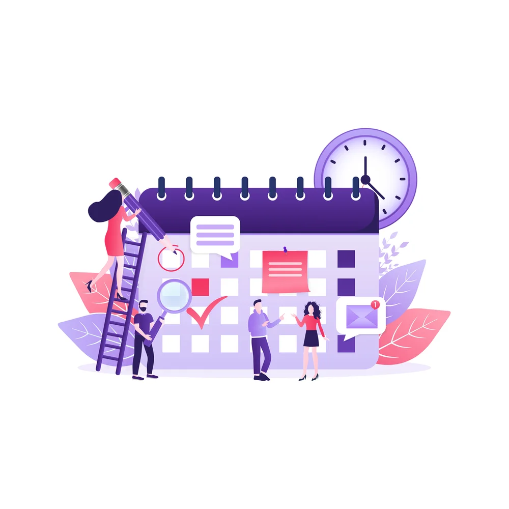 Illustration: building an early application list against the calendar