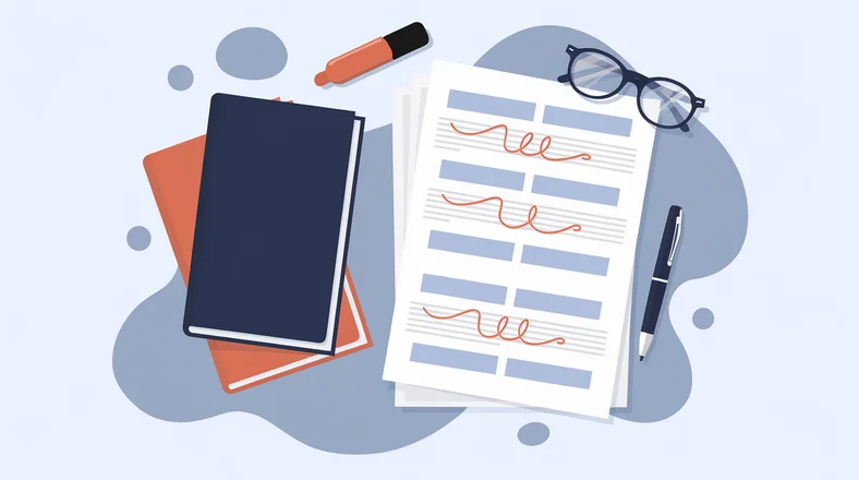 Annotated law school personal statement draft with editing marks