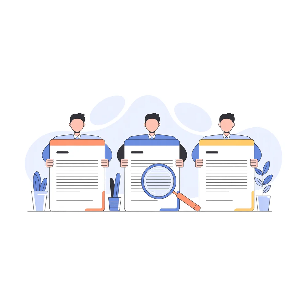 Illustration: comparing three model letters of intent