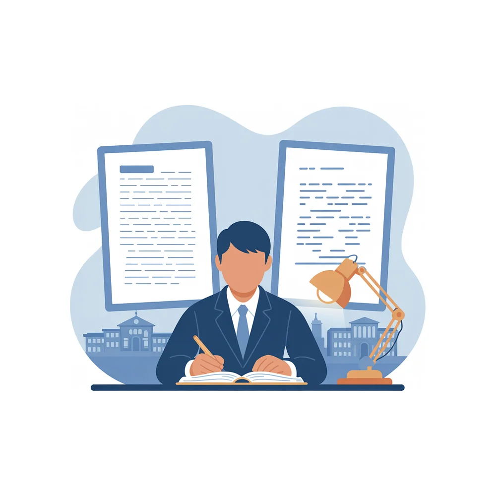 Illustration: weighing the personal story against the academic record